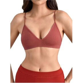 TweatyRocks مثلث المرأة Bralette v الرقبة اللاسلكية لا صدرية مبطنة مريحة كل يوم حمالات كل يوم in Kuwait