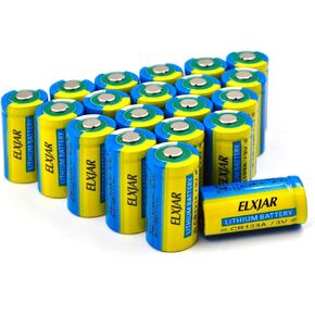 (50-Pack) CR123A Lithium Battery, 3V 1600mAh Replacement for 123A 123 C123 CR123 CR17345, Streamlight 85175 Batteries, Non-Rechargeable in Kuwait
