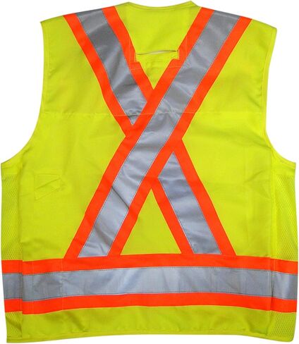 Viking Mens Open Road Surveyor Safety Stef - Twill Polyester Class 2 مع حزمة مقاس 14 بوصة على ظهرها in Saudi Arabia