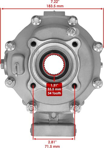 التفاضل الخلفي Caltric متوافق مع Honda Sportrax 250 TRX250EX 2001-2007 41300-HN6-010 in Saudi Arabia