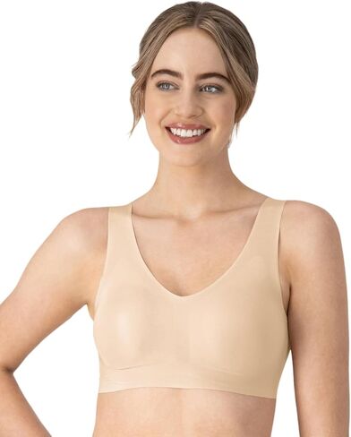 Hanes Womens Invisible Embrace Moisture Wicking Pullover Bralette, 2XL, Nude in Saudi Arabia
