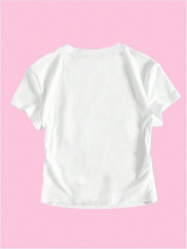 sweatyrocks girl's y2k bow cherry graphic tees قصيرة الأكمام in Saudi Arabia