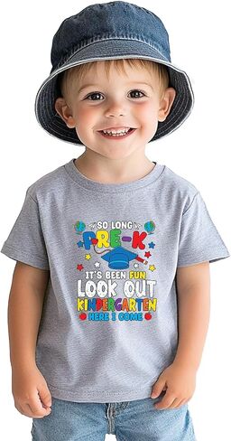 Kindergarten Shirt for Girls Boys Kids Toddler First Day of School Shirts Back to School in My Kindergarten Era Tshirt 2T-7Y in Saudi Arabia