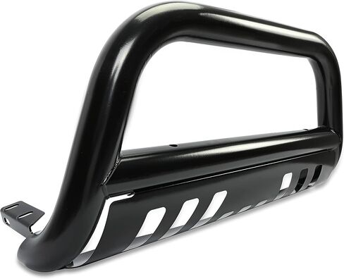 Bull Bar Compatible with 2005-2015 Nissan Armada, 2004-2015 Nissan Titan Brush Guard Front Bumper Grill Grille Guard Protector Brush Push Bar W/Skid Plate Steel Power Coated Black in Kuwait