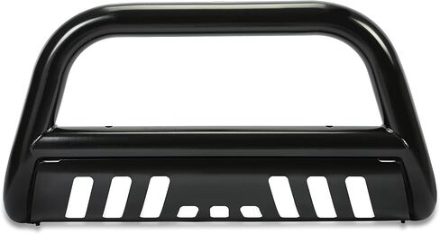 Bull Bar Compatible with 2005-2015 Nissan Armada, 2004-2015 Nissan Titan Brush Guard Front Bumper Grill Grille Guard Protector Brush Push Bar W/Skid Plate Steel Power Coated Black in Kuwait