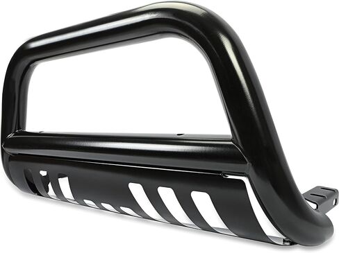 Bull Bar Compatible with 2005-2015 Nissan Armada, 2004-2015 Nissan Titan Brush Guard Front Bumper Grill Grille Guard Protector Brush Push Bar W/Skid Plate Steel Power Coated Black in Kuwait