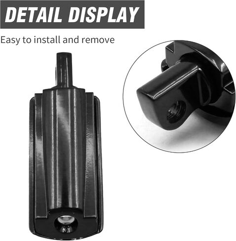 2 PCS Footpegs ، استبدال Harley Softail 2018-2024 Deluxe Fat Boy Heritage Sport Glide Softail Slim Street Breakout ، Gloss Black in Saudi Arabia