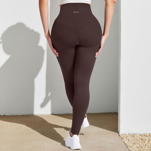 Womens Yoga Pants Seamless Mid High Waisted Tummy Control Butt Lifting Workout Leggings for Women Running in Saudi Arabia