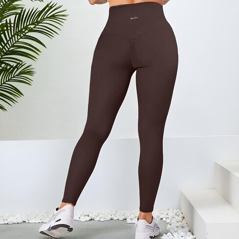 Womens Yoga Pants Seamless Mid High Waisted Tummy Control Butt Lifting Workout Leggings for Women Running in Saudi Arabia