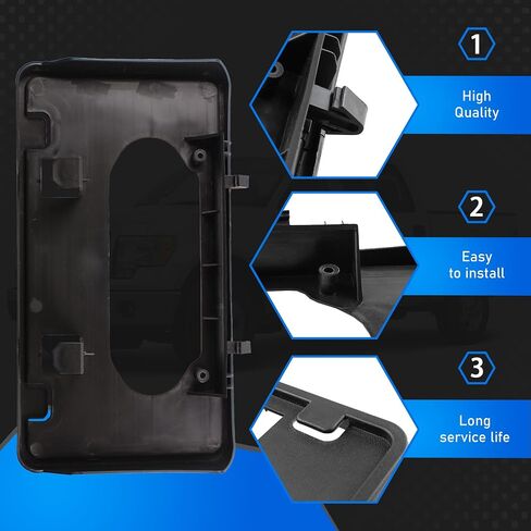 Front Bumper License Plate Bracket Holder Frame Compatible with 2009-2014 Ford F-150 Pickup Trucks Replaces 9L3Z-17A385-A 9L3Z17A385A FO1068134 in Saudi Arabia
