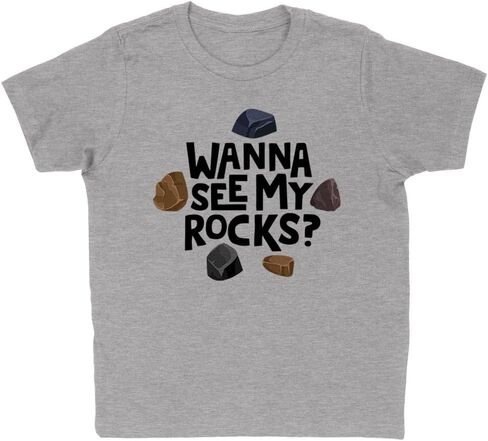 Wanna See My Rocks? Kids T-Shirt Youth in Saudi Arabia
