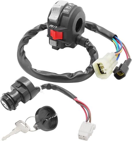 M MATI Start Stop Headlight Switch & Ignition Key Switch for Yamaha YFZ450 2004-2005 5TG-83973-09-00 5TG-83973-00-00 5TG-82510-02-00 in Saudi Arabia