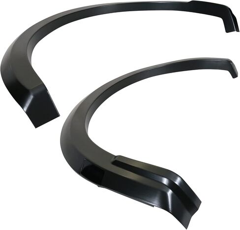 FreeMotor802 متوافق مع 2021-2024 Ford F-150 (باستثناء طرز Raptor و Lightning) Fender Flares ، R style Reste Black Pp Wheel Cover Fender Trim Mud Guards 4pc Set in Kuwait