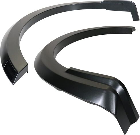 FreeMotor802 متوافق مع 2021-2024 Ford F-150 (باستثناء طرز Raptor و Lightning) Fender Flares ، R style Reste Black Pp Wheel Cover Fender Trim Mud Guards 4pc Set in Kuwait