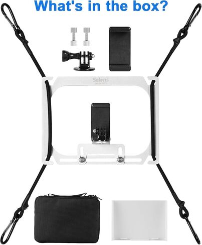 Selens Cell Phone Fence Mount Live Streaming Kit for iPhone,Mevo Camera,Phones and Gopro.Mounting Kit for Gamechanger to a Chain Link Fence for Recording Baseball,Softball and Tennis Games in Kuwait