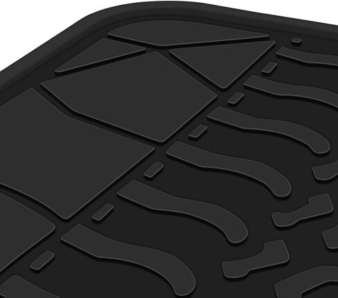 Trunk Mats Custom Fit for Jeep Compass 2017 2018 2019 2020 2021 2022 2023 2024 2025 Cargo Liners Full Black Rubber for All Weather Protection Heavy Duty Odorless in Kuwait