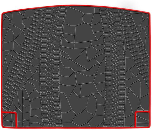 Trunk Mats Custom Fit for Jeep Compass 2017 2018 2019 2020 2021 2022 2023 2024 2025 Cargo Liners Full Black Rubber for All Weather Protection Heavy Duty Odorless in Kuwait