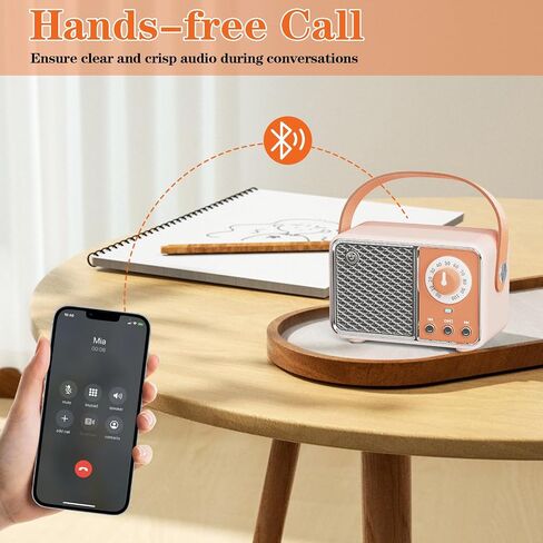 Retro Bluetooth Speaker, Vintage Decor, Wireless Portable Mini Bluetooth Speaker, Small Cute Stylish Vintage Speakers for Kitchen Desk Bedroom Home Office Party Outdoor Gift Green in Kuwait