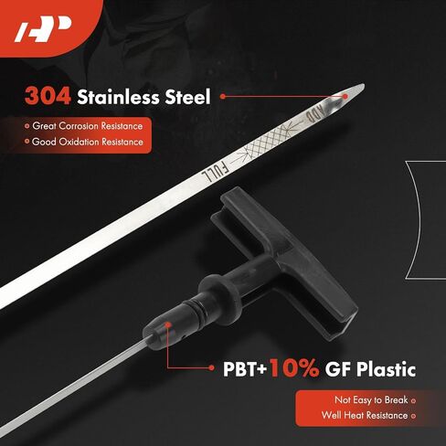 A-Premium 2.0L 4 Cyl Engine Oil Dipstick متوافق مع Ford Contour 1998-2000 & Mercury Cougar 1999-2002 ، Mystique 1998-2000 ، extens ovel stick stick stick in Saudi Arabia