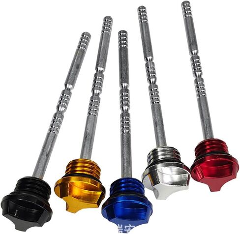 Universal Motorcycle Oil Dipstick CNC Engine Oil Dipstick Replacement Premium Aluminum Alloy Oil Dipstick (Black) in Saudi Arabia
