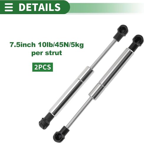 Motoforti 7.5inch/190mm 20lb/90n/9kg مقاوم للصدأ رفع الفولاذ المقاوم للصدأ الدعامة in Saudi Arabia
