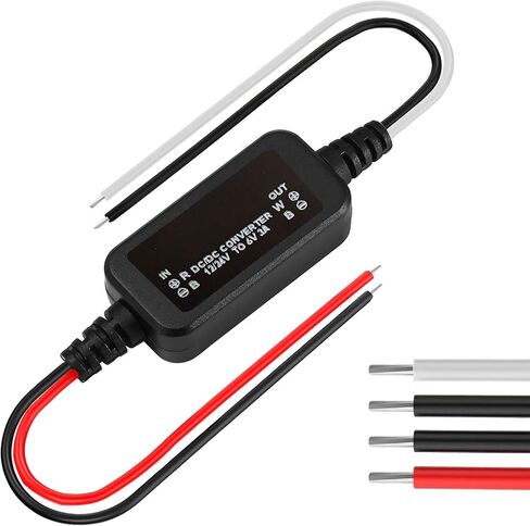 DC 12V/24V to 5V Voltage Converter, DC 8-30V to 5V, 2.5A/3A, 15W Power Adapter Buck Converter, Voltage Transformer, for Robotics, Cars, LED Lighting and More in Kuwait