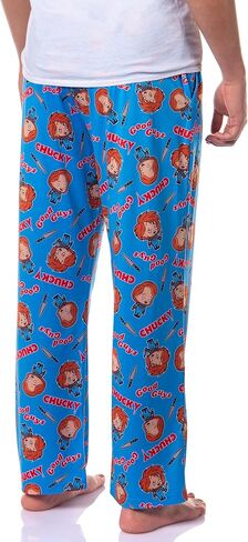 Chucky Men's Horror Movie Childs Play Doll Good Guys Tossed Icon Sleep Lounge Pajama Pants in Saudi Arabia