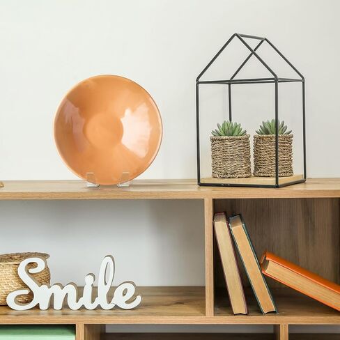 شاشة Honeydak Acrylic Plate Stand Clear Easel Stand لألبومات إطار لوحة الصورة سجل مجلة اللوح اللوحية اللوحة البريدية كتب الكتب ديكور الطاولة للمنزل والمكاتب ، 8 × 4 × 4 بوصات in Saudi Arabia