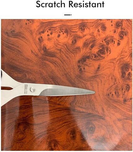 Vinyl Wrap Wood Grain - Peel & Stick Self-Adhesive Film for Car Interior, Furniture, Cabinets - Waterproof Glossy Decorative Sticker, DIY Upgrade (2 Rolls) (Light Brown) in Kuwait