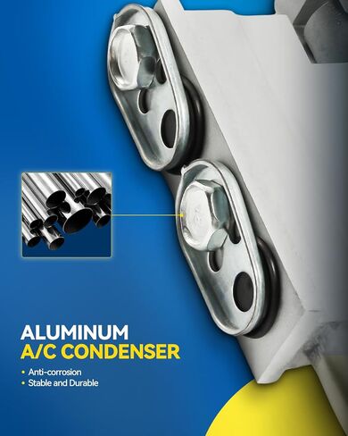 PHILTOP 73870 Air Conditioning A/C Condenser Compatible with Toyota 4Runner 2010-2020 with Drier Replace# 8846060430 TO3030317 in Saudi Arabia