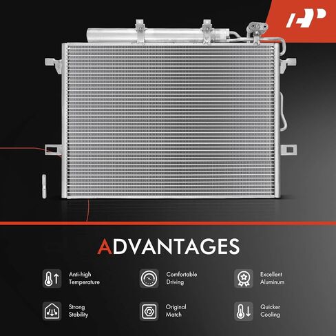 مكثف الهواء A-Premium A/C متوافق مع مرسيدس-بنز E300 E300 ، E320 ، E350 ، E500 ، E550 ، E55 E63 AMG-CL-CLASS in Saudi Arabia