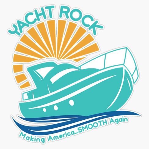 Magnet Yacht Rock Making America...Smooth Again Magnet Vinyl Decal Sticker 5" in Saudi Arabia
