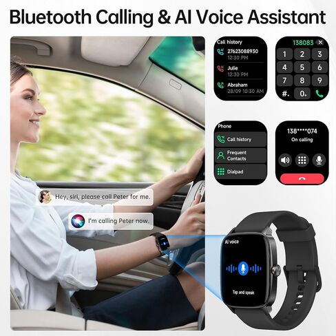 Smart Watch for Men Women with Bluetooth Call Mint Green in Saudi Arabia