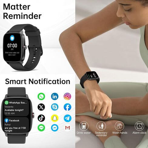 Smart Watch for Men Women with Bluetooth Call Mint Green in Saudi Arabia