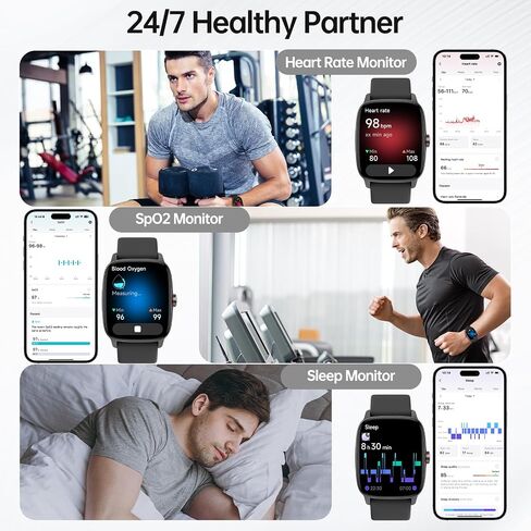 Smart Watch for Men Women with Bluetooth Call Mint Green in Saudi Arabia