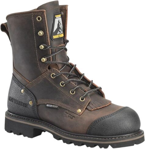 Matterhorn Men’s 28 Series HD 8" Waterproof Insulated Comp Toe Work Boot, Durable Leather, Slip-Resistant, EH Rated in Saudi Arabia