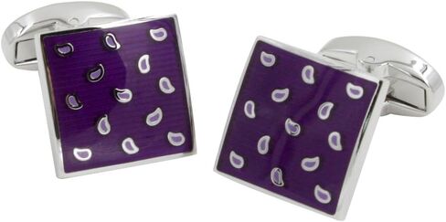 Tear Drop Purple Cufflinks | Wedding Anniversary Present | Husband Pressie for Men | Premium Cuff Links in Saudi Arabia