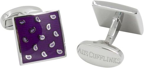 Tear Drop Purple Cufflinks | Wedding Anniversary Present | Husband Pressie for Men | Premium Cuff Links in Saudi Arabia