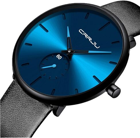 يراقب الرجال ساعة معصم ماء مقاوم للماء للرجال للجنسين مع فرقة جلدية in Kuwait