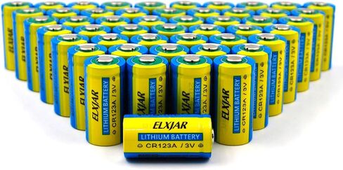 (50 عبوة) بطارية ليثيوم CR123A ، بديل 3V 1600MAH لـ 123A 123 C123 CR123 CR17345 ، بطاريات Streamlight 85175 ، غير قابلة للتشغيل in Saudi Arabia