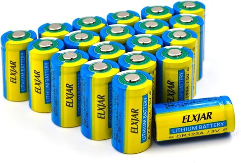 (50-Pack) CR123A Lithium Battery, 3V 1600mAh Replacement for 123A 123 C123 CR123 CR17345, Streamlight 85175 Batteries, Non-Rechargeable in Kuwait