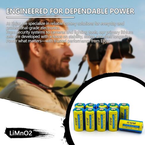 (50 عبوة) بطارية ليثيوم CR123A ، بديل 3V 1600MAH لـ 123A 123 C123 CR123 CR17345 ، بطاريات Streamlight 85175 ، غير قابلة للتشغيل in Saudi Arabia