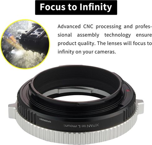 Lens Mount Adapter Ring Compatible with Leica M Lenses to SL and Panasonic S5 L Cameras in Kuwait