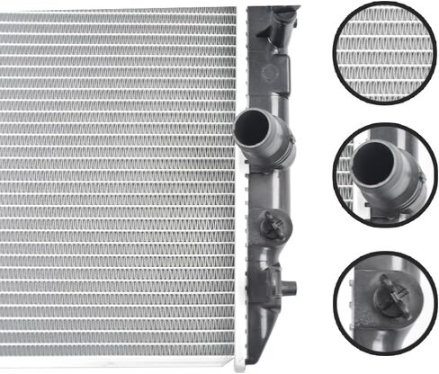 REVO Complete Radiator Compatible with honda Civic DX/DX-G/EX/EX-L/EXS/GX/LX/SE 2006-2015 1.8L 2.0L K20Z2/Z3 R18A1/A4/A9/Z1 Replace#19010RNBA01 19010RNBC51 in Saudi Arabia