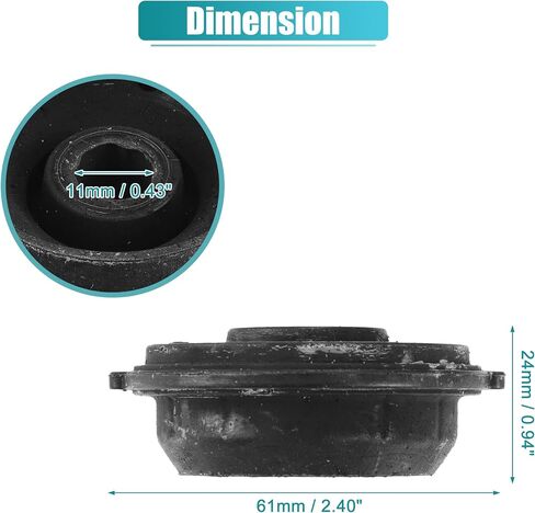 X AUTOHAUX 2pcs Lower Rubber Cushion Bushing Radiator Mount Insulator for Hyundai Santa Tucson 2022 2023 in Saudi Arabia