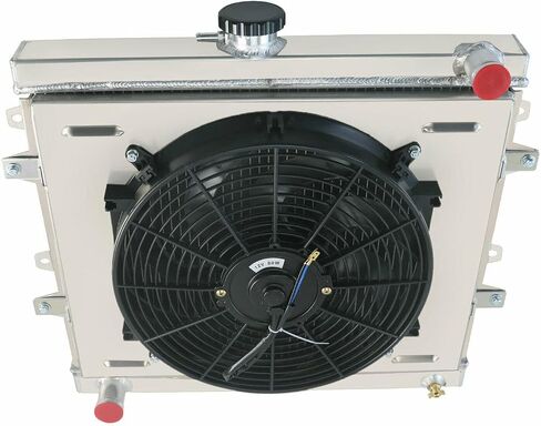 3 Row Core Radiator for 1984-1995 Toyota Pickup /4Runner All Aluminum Radiator 2.4L L4 with Shroud Fan and Relay 84-95 85 86 87 88 89 90 91 92 93 94 MT in Saudi Arabia