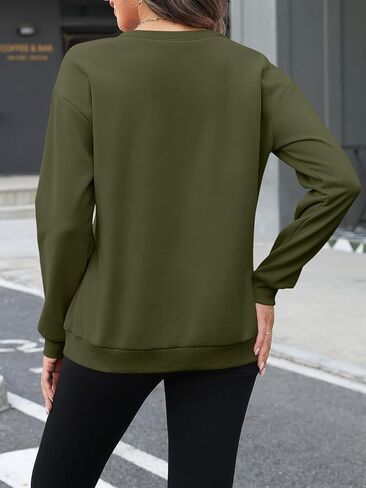 Womens Sweatshirts Half Zip Fleece Pullover Tops with Pockets Quarter Zipper Hoodies Fall Winter Outfits Clothes in Kuwait