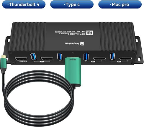 HDMI kvm Switch 2 شاشات 2 أجهزة كمبيوتر 4k 144hz EDID محاكي hdmi 2.1 kvm عرض ممتد هوتكي التبديل kvm Switch 2 شاشات 2 أجهزة كمبيوتر hdmi EDID kvm hdmi 2.1 edid 1440P 120 هرتز 144 هرتز GiantMatrix in Saudi Arabia