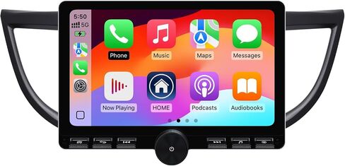2+32G Android 13 Double Din Car Stereo for Honda CR-V 2012-2016 with 10.1 Inch Touchscreen Radio Built-in Wireless Carplay/Android Auto/GPS/Bluetooth/FM/AUX-in/Steering Wheel Controls/Backup Camera in Kuwait