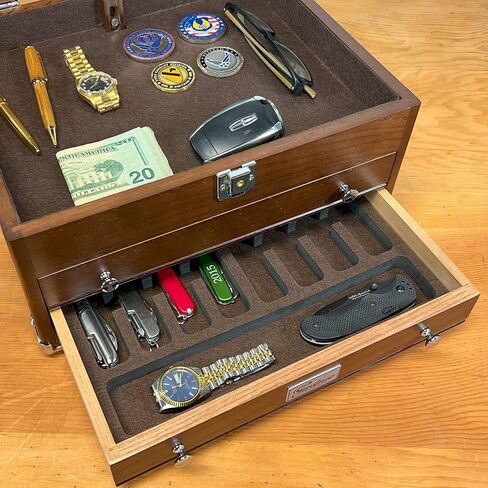 Gerstner International GI-T14-D Dark Oak 2-Drawer EDC Case in Saudi Arabia
